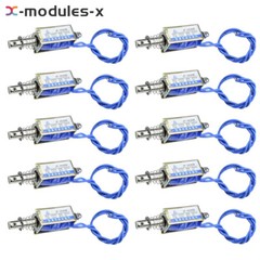1-10PCS JF-0530B 24V 5N/10mm Pull-Push-Type Reset-Style Solenoid Electromagnet