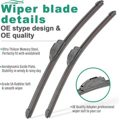 Windshield Wiper Blades,Car Wipers Blade 26X16 Inch with Premium Rubber and Stab
