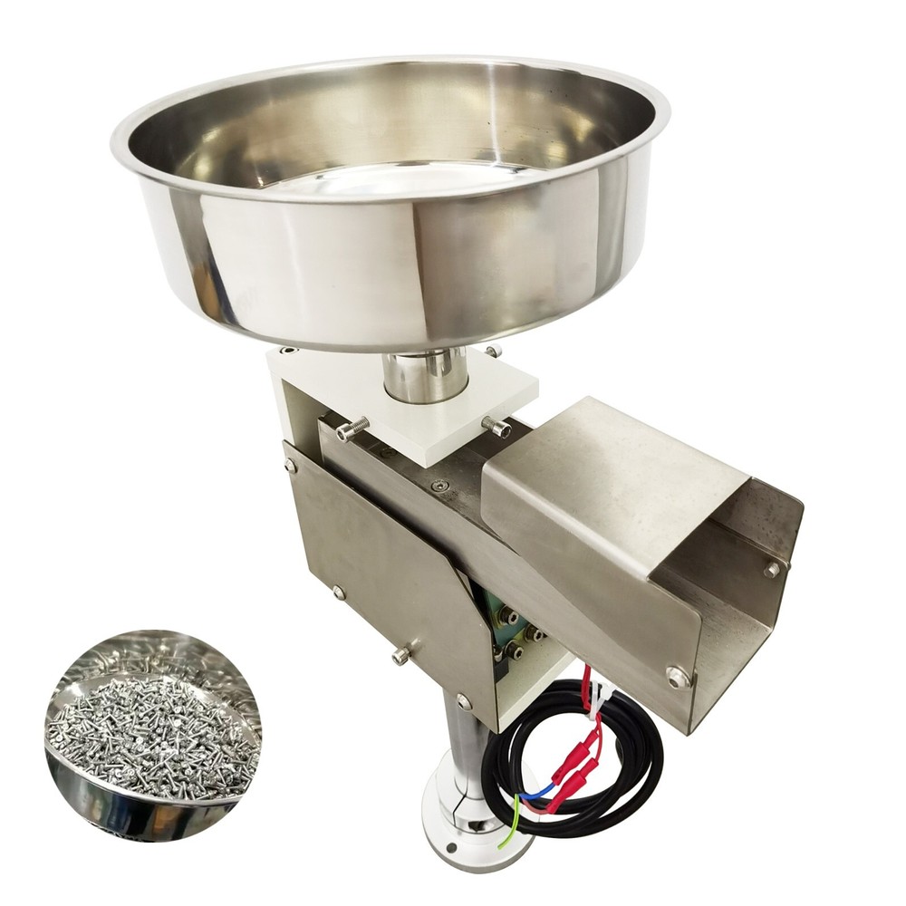 Automatic Disc Vibration Feeder Small Circular Vibrating Disk Feeding Silo 110V