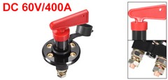 DC 60V/400A Rotary Battery Disconnect Isolator Power Cut OFF Switch for Trucks