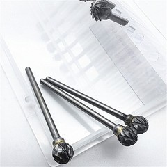 10Pcs Dental Lab Polishing Bur Drills Tungsten Steel Carbide Burs Burrs 2.35MM D