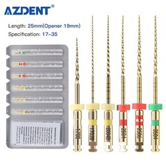 AZDENT Series E Dental Heat Activated Rotary Endo Files #17-#35 21mm/25mm Engine