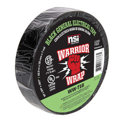 Warriorwrap General 3/4 In. X 60 Ft. 7 Mil Vinyl Electrical Tape, Black