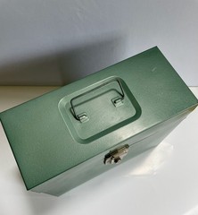 Vtg. Hamilton Skotch Porta File Metal Portable Storage Case 10.25″ x 12.5