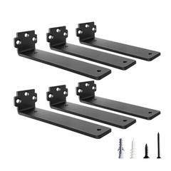 Shelf Brackets 10 Inch (Excluding Shelves), 6 Pack Heavy Duty Floating Shelf …