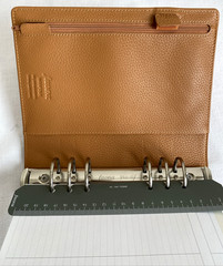 Filofax Norfolk A5 Leather Organizer Almond Brown Day Planner 6 Ring 9.4″ x 8.5″