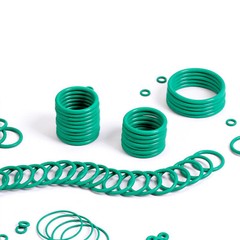 1mm Cross Section , ID:1-58mm O-ring for Automotive A/C Plumbing Repair (Green)