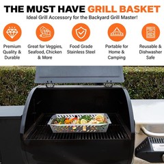 Proud Grill Company Proud Grill Ultraversatile Stainless Steel Grill Basket –