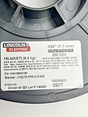 NEW Lincoln Electric Gas Shielded Cored Welding Wire .045″ Ultracore SR-12H