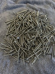 Lot Of 5 Pounds 3 Inch Flat Head Slotted Stainless Steel Deck Screws + 1 Inch