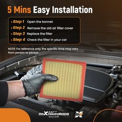 CA10465 Engine Air Filter for Chevrolet Equinox L4 2.4L 2010-2017 PA6131
