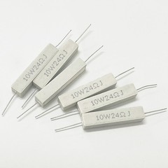 7W/10W/20W Resistor Wirewound Cement Ceramic Horizontal 0.1-510K Ohm 10pcs