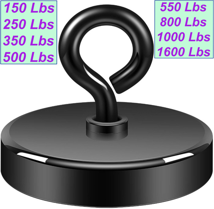 Fishing Magnets super strong Large Neodymium Rare Earth Magnet 80-1600-1000 Lbs