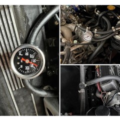 3/8″ Barb Inline Fuel Pressure Gauge Fitting Adapter with 1/8 NPT Plug Fitting