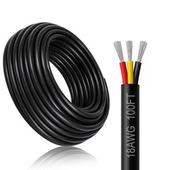 Low Voltage 18/3 Wire for LED Lamp, Automotive