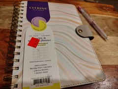 Citrine Planner academic year 26-27 Weekly/Monthly Spiral Faux Leather Planner