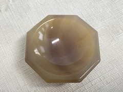 Octagonal Agate Lab Mortar Only 52mm L x 52mm W x 24mm H 38mm Grinding ID