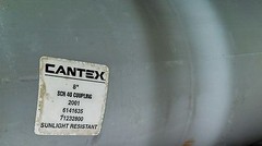 8″ PVC COUPLING SCHEDULE 40 SUNLIGHT RESISTANT CANTEX