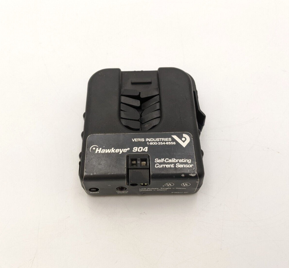 Veris Hawkeye 904 Self Calibrating Current Sensor 3.5-135A 20-75HZ LED Pulse