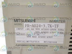 MITSUBISHI FR-A024-3.7K-TF INVERTER (AS PICTURED) UNMP