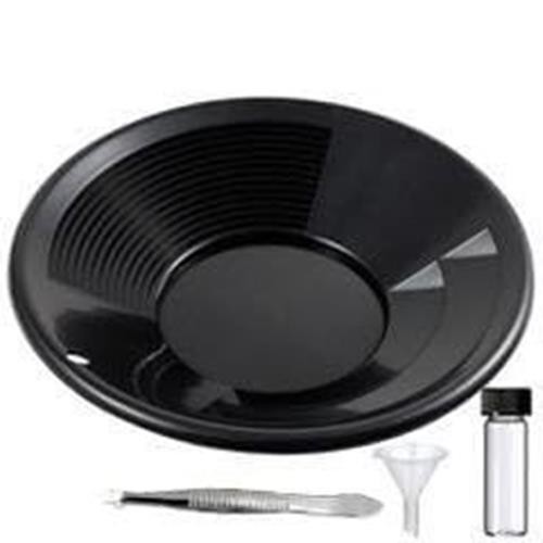 Sluice Monkey 10″ PANNING Gold PAN – Black