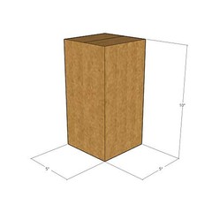 100 5x5x10 Kraft Brown Corrugated Shipping Boxes 32 ECT Single-Wall New