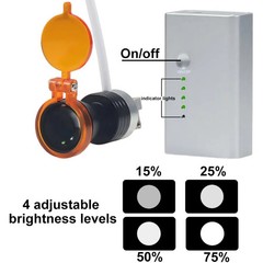 Dental LED Headlight 5W Adjustable Spotlight Ergo Loupe Clip On Battery 3500mAh