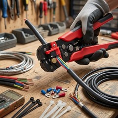 High Carbon Steel Automatic Wire Stripper Crimper Cutter Electrical Tool