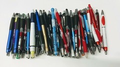 50ct Bulk / Wholesale Mixed Lot of Misprint Ball Point Retractable Click Pens