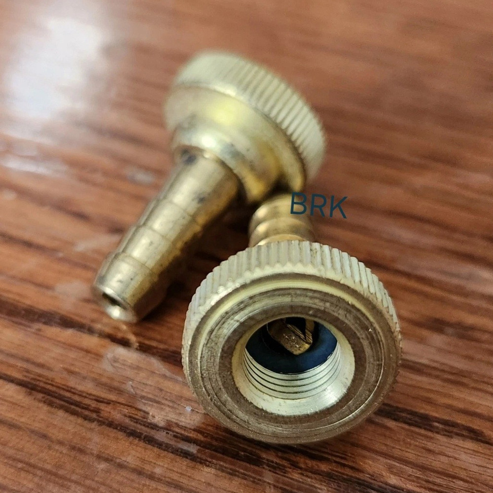 Schrader Valve 8385A – 6 pack – Brass Coupling Female To Male 3/16 Hose Barb