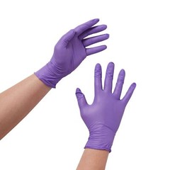 Purple Nitrile Nitrile Exam Glove Standard Cuff Length MEDIUM 100 per Box