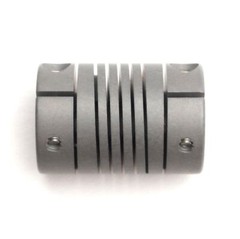 Helical WAC15-4mm-4mm Flexible Aluminum Coupling 4mm Bore, 15mm OD, 22mm Length