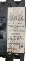 Eaton CC3200 3 Pole 200 Amp 240 Volt Circuit Breaker