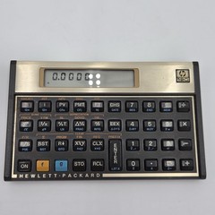 Vintage USA made 1980’s Hewlett Packard HP 12C Financial Calculator with Case