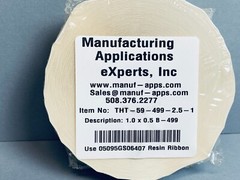 Brady Adhesive Label 1 in. x 0.25 in. Roll with 2500 Labels