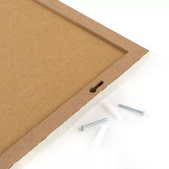 Sugar Paper Essentials 16″x20″ Fabric Pin Board: Wall Mount Bulletin Board Flax