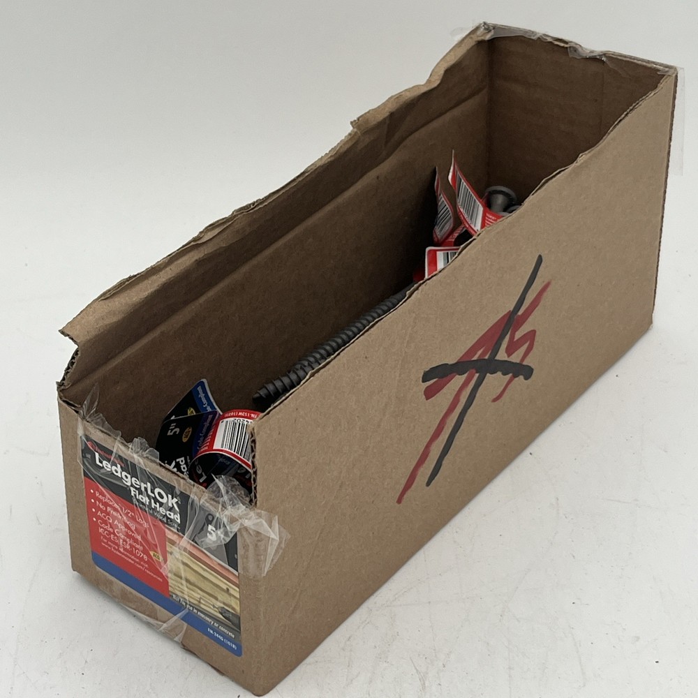 NEW!! 44-Pack FastenMaster LedgerLOK 5” Flat Head Structural Wood Screws