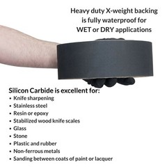 4 X 36 Inch Silicon Carbide Sanding Belts – 600, 800, 1000 Grits 6-pack