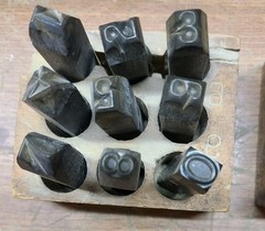 Young Brothers 36pc 3/8″ Letter & Number Stamp Punch Set Alloy Steel Metal