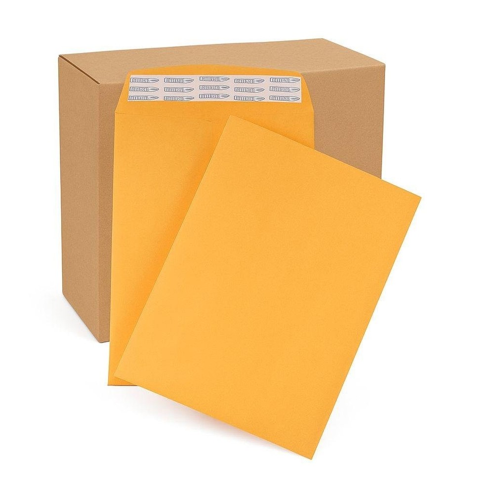 25 – Pack 9″x12″ Kraft Catalog Mailing Envelopes Mailers Peel Self Seal