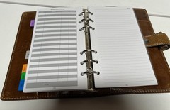 Filofax MALDEN 6 Ring Personal Organizer Planner Diary Antiqued Leather7.5X5.5”
