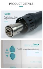 1000W quick 861dw professional hot air gun,quick 861 intelligent rework station