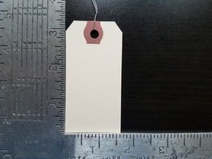 Wire Manila Tags Reinforced Hang Label Inventory Shipping Stock Size 1 2 3 4 5 6