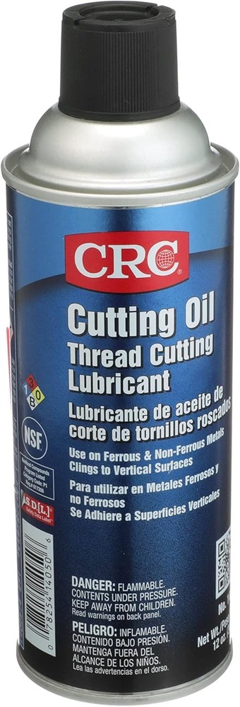 Crc 14050 Cutting Oil, 12 Oz, Aerosol, Brown Thread Cutting Lubricant
