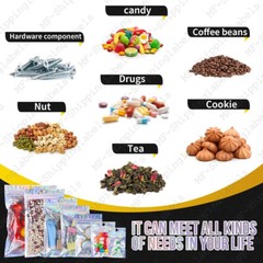 Smell Proof Mylar Holographic Bags Foil Pouch Resealable Clear Zip Food Storage