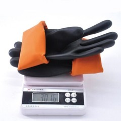 Black Rubber Acid Alkali Resistant Chemical Industry Labor Protective Glove