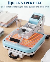 15″X15″ Digital Heat Press Machine T-Shirt Sublimation Printer Transfer Pressing