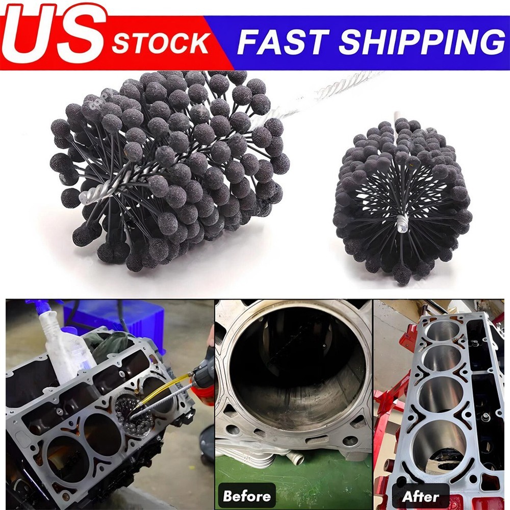 4″ to 4-1/8″ 100 / 105mm Engine Cylinder Hone Bore Brush Ball 240 Grit USA NEW