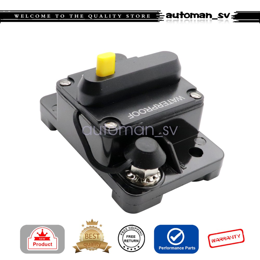 50AMP Circuit Breaker Reset Car Auto Marine Stereo Audio FuseInverter 12V DC