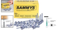 Corrosion Resistant Zinc Vertical Anchor Screws for Wood Structures Pack 25